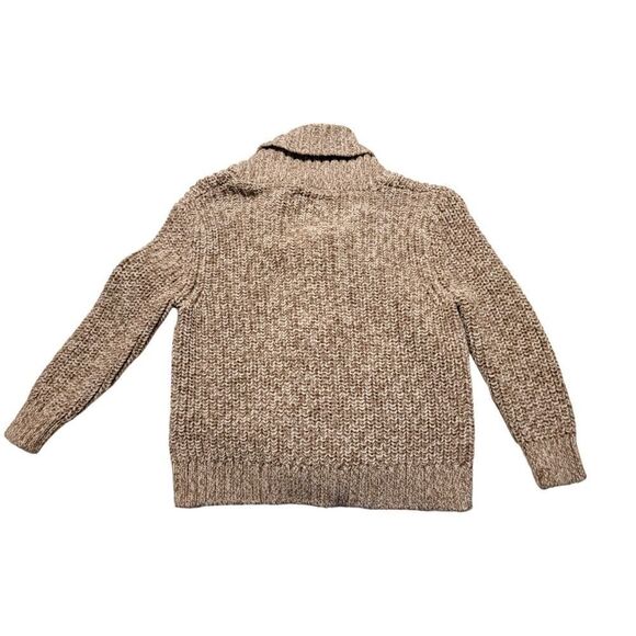 OshKosh Bgosh Toggle Button Knit Shawl Collar Cardigan Sweater Oatmeal Beige 18M - Picture 2 of 5